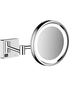 hansgrohe AddStoris shaving mirror 41790000 with LED light, wall mounting, chrome