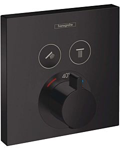 hansgrohe ShowerSelect trim set 15763670 concealed thermostat, for 2 Verbraucher , matt black