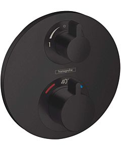 hansgrohe Ecostat S trim set 15758670 concealed thermostat, for 2 Verbraucher , matt black