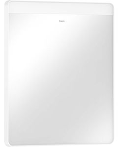 hansgrohe Xarita Lite Q Spiegel 54957700 avec éclairage LED horizontal, blanc mat, L 600 x H 700 x P 30 mm, 6 W