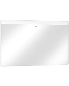 hansgrohe Xarita Lite Q Spiegel 54960700 mit horizontaler LED-Beleuchtung, mattweiß, B 1200 x H 700 x T 30 mm, 12 W