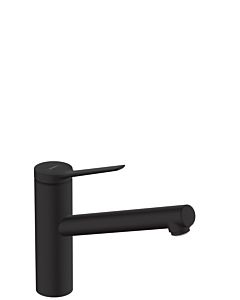 hansgrohe Zesis M33 150 robinet de cuisine 74802670 1jet, plage de pivotement réglable, noir mat