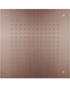 Herzbach Design iX PVD rain shower 21.638000.2.39 Copper Steel, 380x380mm, for ceiling installation
