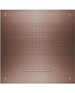 Herzbach Design iX PVD rain shower 21.650200.2.39 Copper Steel, 500x500mm, for ceiling installation