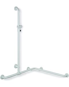 Hewi 801 shower handrail 801.35.31055 762/762 x 1100 mm, aqua blue, with sliding shower holder bar