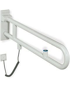Hewi 801 E-support arm 801.50.76098 850 mm, signal white, flush button