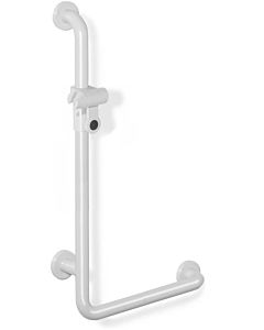 Hewi 801 angled handle 801.33.21097 600 x 1100 mm, light gray, with shower holder