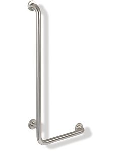 Hewi 805 angled handle 805.22.110L satin stainless steel, left version, 400 x 900 mm
