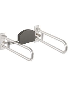 Hewi 805 back support 805.51.900 satin stainless steel, with wall plate cover
