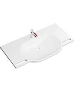 Hewi mineral washbasin set 950.19.01974 100x55cm, with washbasin fitting, apple green