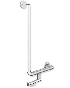 Hewi System 900 angled handle 900.22.113XA 600 x 300 mm, satin stainless steel, left