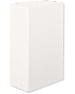 Hewi System 900 waste bin 900.05.00060DX stainless steel powder-coated white deep matt, wall-hung