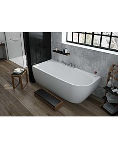 Hoesch iSENSI corner bath 3834.010 180x80cm, left version, white, 201 l, overflow slot