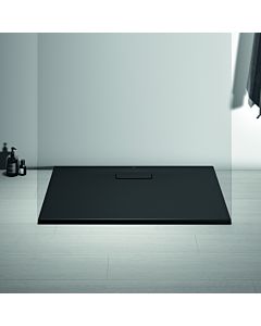 Ideal Standard Ultra Flat Nouveau receveur de douche rectangulaire T4475V3 100 x 70 cm, noir mat