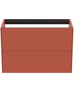 Ideal Standard Conca Waschtisch-Unterschrank T4352Y3 ohne Waschtisch-Platte, 2 Auszüge, 80x37x54 cm, Sunset matt lackiert