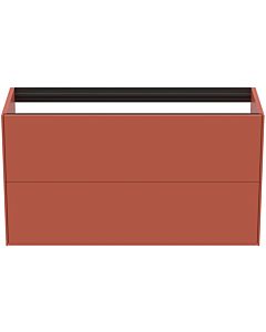 Ideal Standard Conca vanity unit T4353Y3 without vanity top, 2 pull-outs, 100x37x54 cm, Sunset matt lacquered