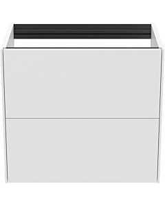 Ideal Standard Conca Waschtisch-Unterschrank T4354Y1 ohne Waschtisch-Platte, 2 Auszüge, 60x37x54 cm, Weiß matt lackiert