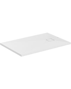 Ideal Standard receveur de douche Ultra Flat Evo T5439FO 1200 x 800 x 35 mm, blanc soie, rectangulaire , évacuation sur le côté court