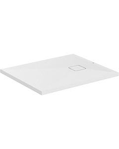 Ideal Standard receveur de douche Ultra Flat Evo T5445FO 900 x 750 x 35 mm, blanc soie, rectangulaire , évacuation sur le côté court