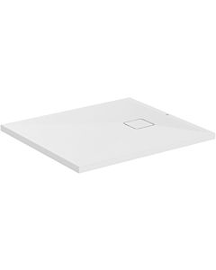 Ideal Standard receveur de douche Ultra Flat Evo T5444FO 900 x 800 x 35 mm, blanc soie, rectangulaire , évacuation sur le côté court