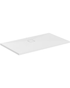 Ideal Standard receveur de douche Ultra Flat Evo T5435FO 1400 x 800 x 35 mm, blanc soie, rectangulaire , évacuation sur le côté long