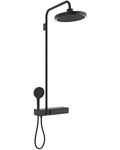 Ideal Standard Solos Duschsystem A7883XG mit Brausethermostat, Regenbrause mit LED-Leuchtring, silk black