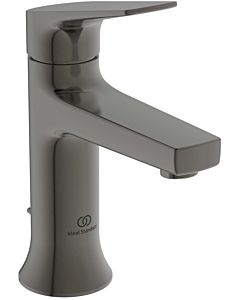 Ideal Standard La Dolce Vita Waschtischarmatur BD655A5 mit Metall-Ablaufgarnitur, Ausladung 100mm, magnetic grey