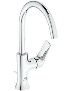 Ideal Standard La Dolce Vita wash basin mixer BD657AA high spout, with metal waste set, chrome-plated