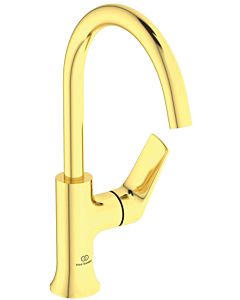 Ideal Standard La Dolce Vita Waschtischarmatur BD658A2 hoher Auslauf, ohne Ablaufgarnitur, brushed gold