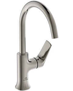 Ideal Standard La Dolce Vita mitigeur lavabo BD658GN sortie haute, sans garniture de vidange , tempête d&#39;argent