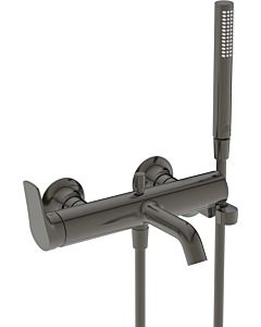 Ideal Standard La Dolce Vita Wannenarmatur BD667A5 Aufputz, mit Handbrause-Set, Ausladung 202mm, magnetic grey