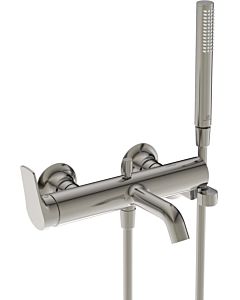 Ideal Standard La Dolce Vita Wannenarmatur BD667GN Aufputz, mit Handbrause-Set, Ausladung 202mm, silver storm