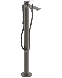 Ideal Standard La Dolce Vita bath mixer BD673A5 freestanding, concealed kit 2, with hand shower set, magnetic grey