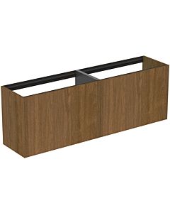 Ideal Standard Conca vanity unit T3996Y5 without vanity top, 2 pull-outs, 160 x 37 x 54 cm, dark walnut veneer