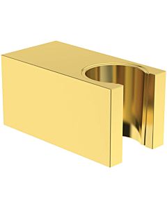 Ideal Standard Idealrain Atelier Brausehalter BC770A2 eckig, aus Metall, fix, Brushed Gold