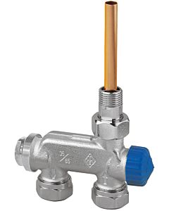 Heimeier valve EZ twin-pipe 387802000 Passage, DN 15, with dip tube