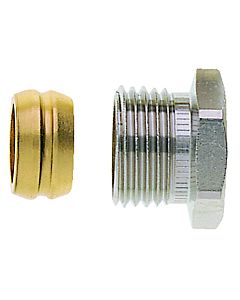 IMI Heimeier Klemmverschraubung 220115351 für Cu- und Stahlrohr 15 mm und 1/2" Innengewinde