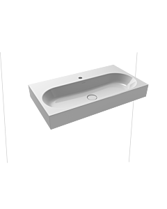 Kaldewei Centro wall-mounted washbasin 903506013199 3062, 90x50x12cm, manhattan pearl effect, without overflow, 1 tap hole