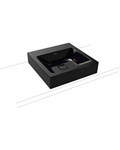 Kaldewei Cono washbasin 908406003701 50x50cm, without overflow, without tap hole, black pearl effect