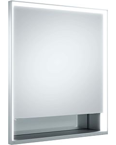 Keuco Royal Lumos mirror cabinet 14311171104 650 x 735 x 165 mm, wall installation, silver anodized, mirror heating, short door, hinged on the right