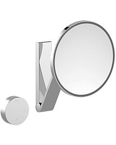 Keuco iLook_move miroir cosmétique 17612179002 beleuchtet , Ø 212 mm, finition aluminium, transformateur UP
