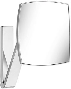 Keuco iLook_move miroir cosmétique 17613070000 modèle de mur, 200 x 200 mm, fini en acier inoxydable