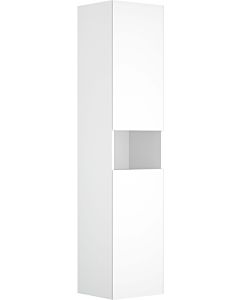 Keuco Stageline tall cabinet 32831300101 40 x 180 x 36 cm, white decor, clear white glass, 2 doors, with electronics, left