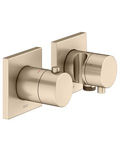 Keuco Edition 11 shower thermostat 51153031232 brushed bronze, 3 Verbraucher , concealed installation, with wall elbow and shower holder