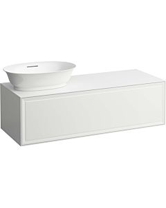 LAUFEN Le nouveau meuble à tiroirs / buffet H4060810851701 117,5x34,5x45,5cm, 2000 , découpe pour lavabo à gauche, blanc mat
