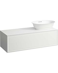 LAUFEN Le nouveau meuble à tiroirs / buffet H4060820851701 117,5x34,5x45,5cm, 2000 , découpe lavabo à droite, blanc mat