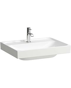 Laufen Meda countertop washbasin H8161134001111 60x46cm, without overflow, 2000 tap hole per basin, white with LCC