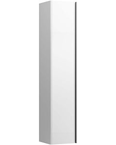 LAUFEN BASE für INO Hochschrank H4030331102601 35x16,5cm, 1 Tür, Scharnier links, Griff Aluminium schwarz, weiß matt