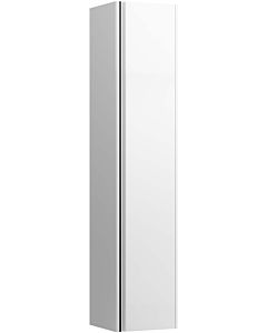 LAUFEN BASE für INO Hochschrank H4030341102601 35x16,5cm, 1 Tür, Scharnier rechts, Griff Aluminium schwarz, weiß matt
