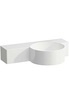 LAUFEN Val lave-mains H8152840001421 55x31,5cm, étagère à gauche, sans trop-plein, sans trou pour robinetterie, blanc
